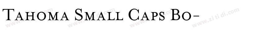 Tahoma Small Caps Bo字体转换
